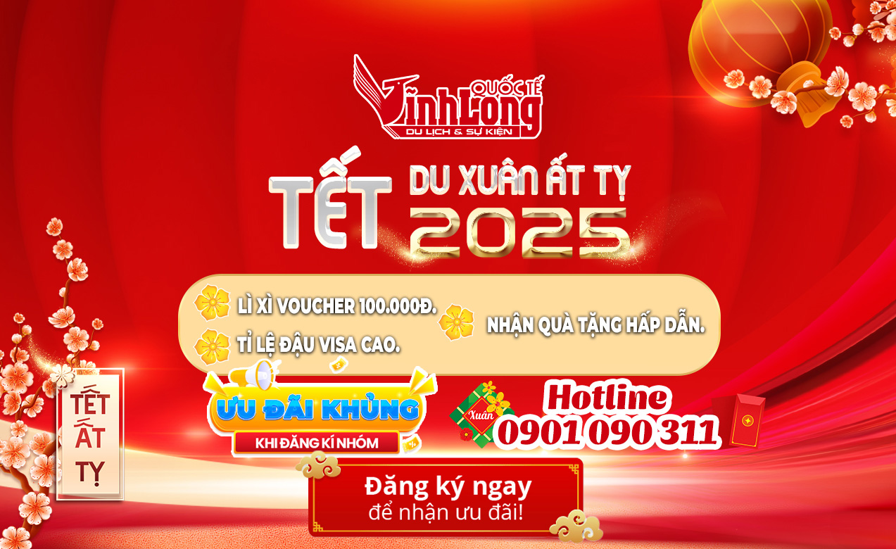 Lịch khởi hành chùm Tour du lịch nước ngoài Tết Nguyên Đán 2025